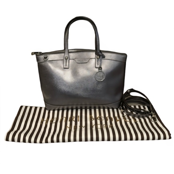 henri bendel Handbags - Henri Bendel Saffiano Leather Top Handle Bag